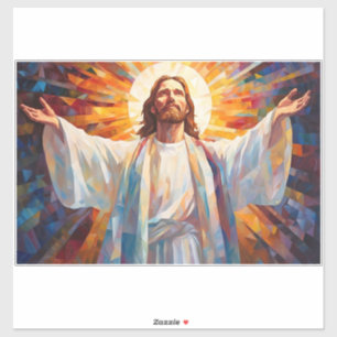 Sticker en verre de Jésus Christ
