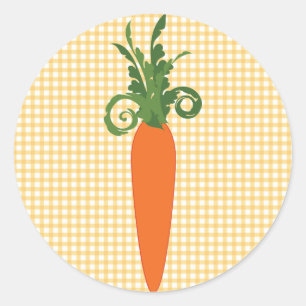 Sticker En vichy carotte