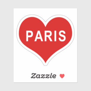 Sticker en Vinyl Coeur de PARIS