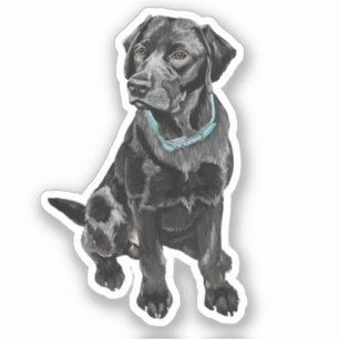 Sticker en vinyle Black Lab