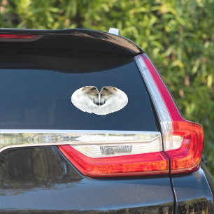 Sticker en vinyle coupé Borzoi Love Die