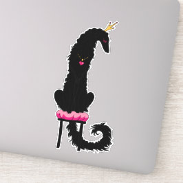 Sticker en vinyle coupé de la princesse noire Borz