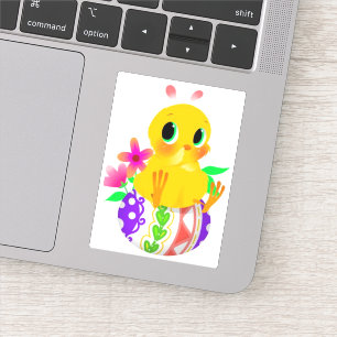 Sticker en vinyle coupé de Pâques