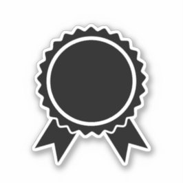 Sticker en vinyle coupé noir