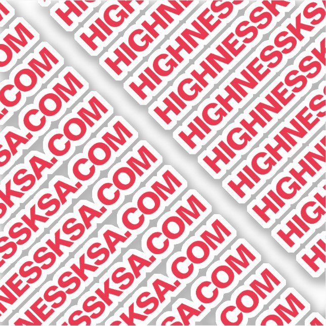Sticker en vinyle coupé sur mesure (Devant)