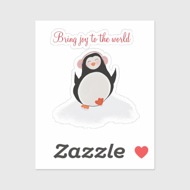 Sticker en vinyle coupé sur mesure avec petit ping (Feuille)