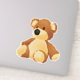 Sticker en vinyle coupé sur mesure de l'ours en pe