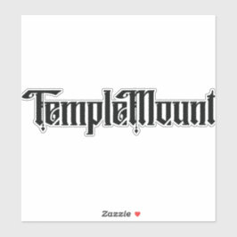 Sticker en vinyle coupé sur mesure du mont Temple