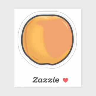 Sticker en vinyle coupé sur mesure d'une pêche