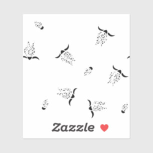 Sticker en vinyle coupé sur mesure en nickel gris