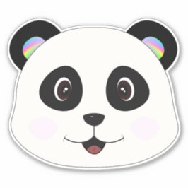 Sticker en vinyle Coupé sur mesure face Panda