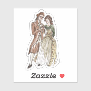 Sticker en vinyle coupé sur mesure Kes et Violet