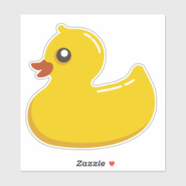 Sticker en vinyle coupé sur mesure pour canard jau