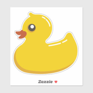 Sticker en vinyle coupé sur mesure pour canard jau