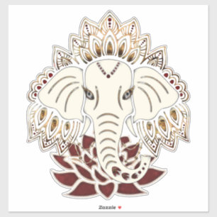 Sticker en vinyle coupé sur mesure pour éléphant b