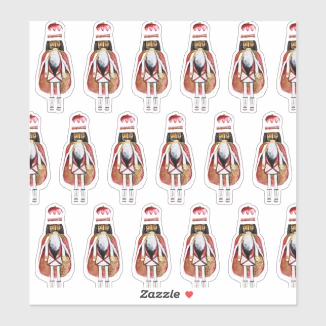 Sticker en vinyle coupé sur mesure pour Nutcracker (Feuille)