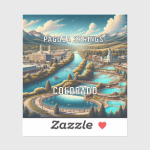 Sticker en vinyle de 3 pouces de Pagosa Springs Co