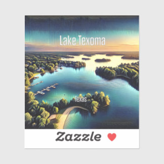 Sticker en vinyle de 3 pouces du lac Texoma