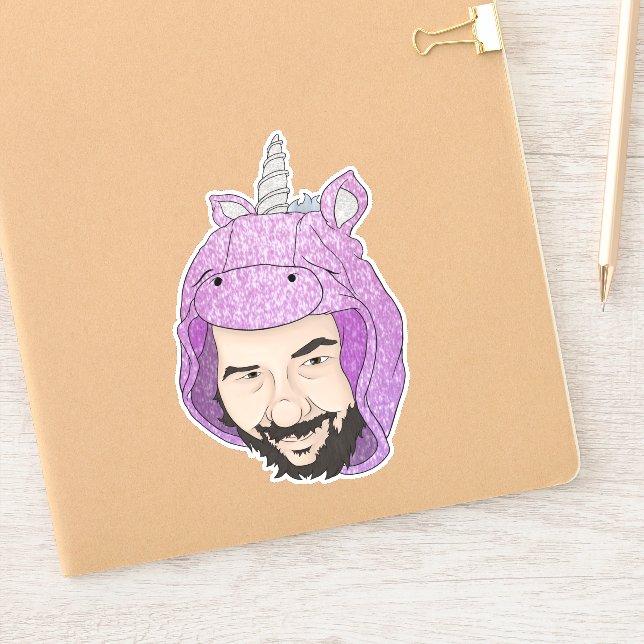 Sticker en vinyle de 6 po x 6 po sur mesure (Carnet)