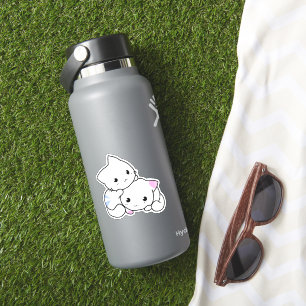 Sticker en vinyle de chat mou pour bouteille d'eau