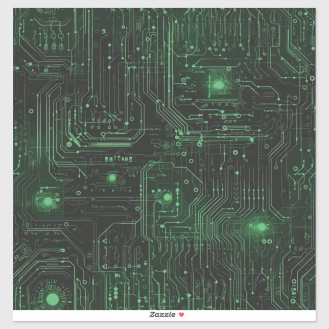 Sticker en vinyle de circuit de néon (Feuille)