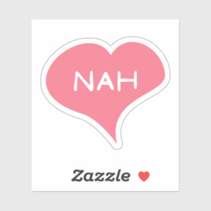 Sticker en vinyle de coeur NAH Love