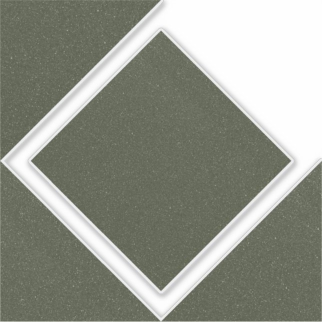 Sticker en vinyle de diamant vert mousse (Devant)