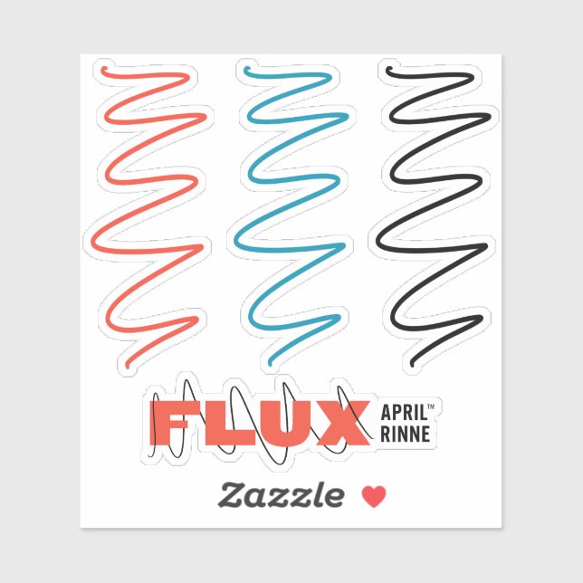 Sticker en vinyle de flux (Feuille)