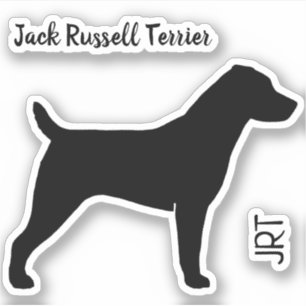 Sticker en vinyle de Jack Russell Terrier Dog Silh