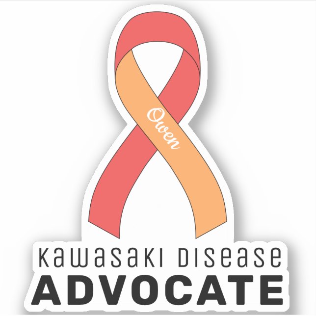 Sticker en vinyle de Kawasaki Disease Advocate (Devant)