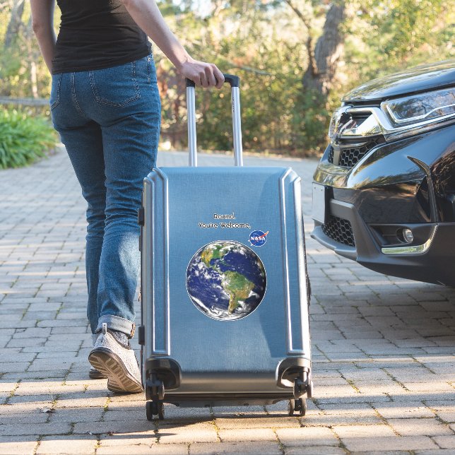 Sticker en vinyle de la Terre ronde (Valise Insitu)