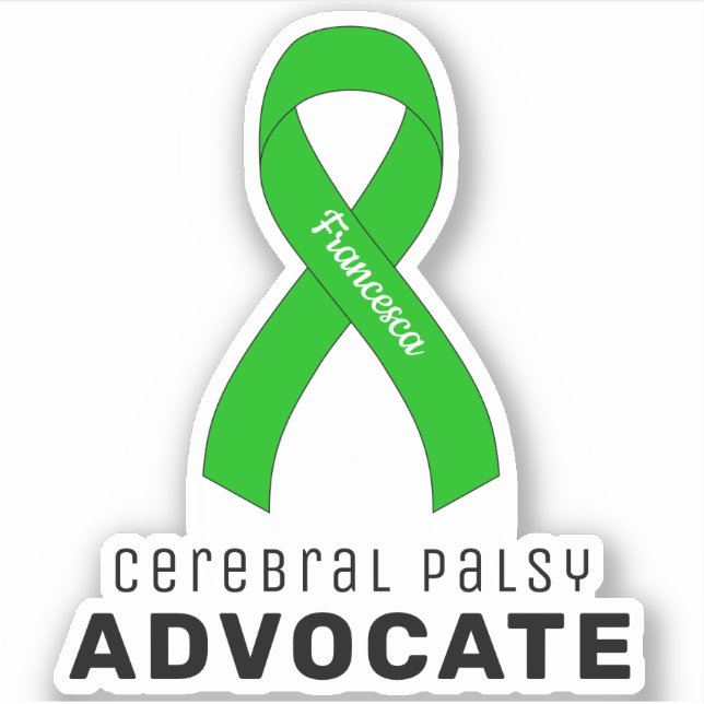 Sticker en vinyle de l'avocat de la paralysie céré (Devant)