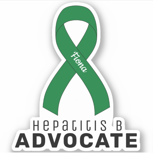 Sticker en vinyle de l'avocat de l'hépatite B (Devant)