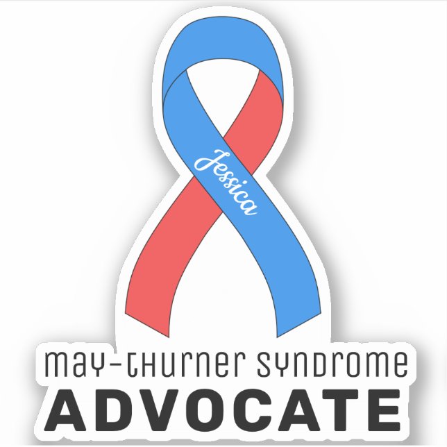 Sticker en vinyle de l'avocat du syndrome May-Thur (Devant)