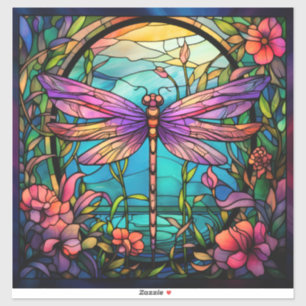 Sticker en vinyle de libellule