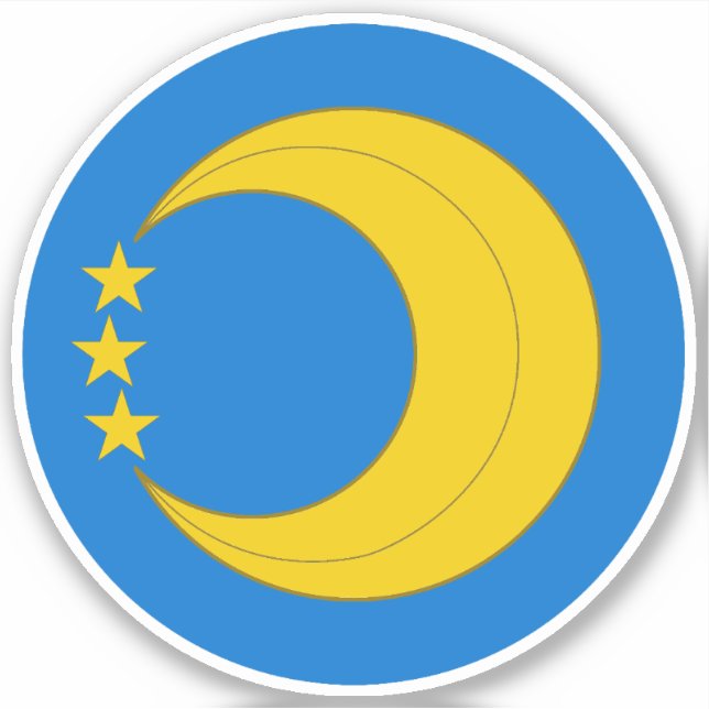 Sticker en vinyle de lune SCA Crescent (Devant)