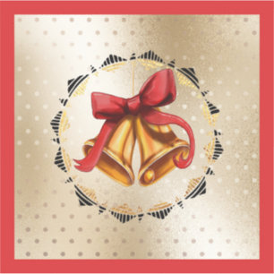 Sticker en vinyle de Noël avec cloches