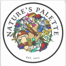 Sticker en vinyle de palette de la nature