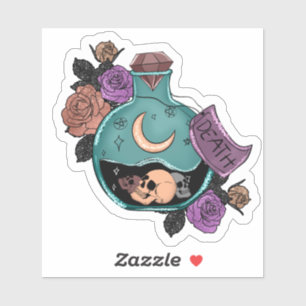 Sticker en vinyle de potion de mort