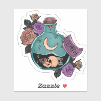 Sticker en vinyle de potion de mort
