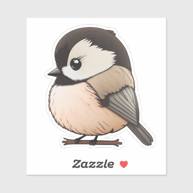 Sticker en vinyle de poulet doux, Sticker pour ois (Feuille)
