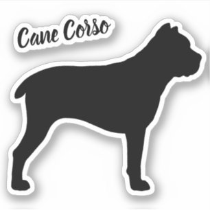 Sticker en vinyle de race de chien de Cane Corso S