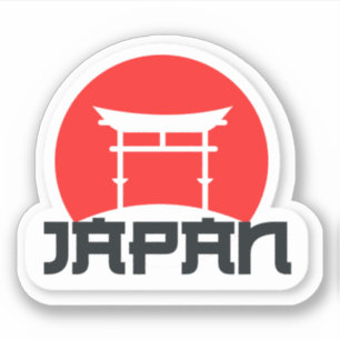 Sticker en vinyle de voyage du Japon