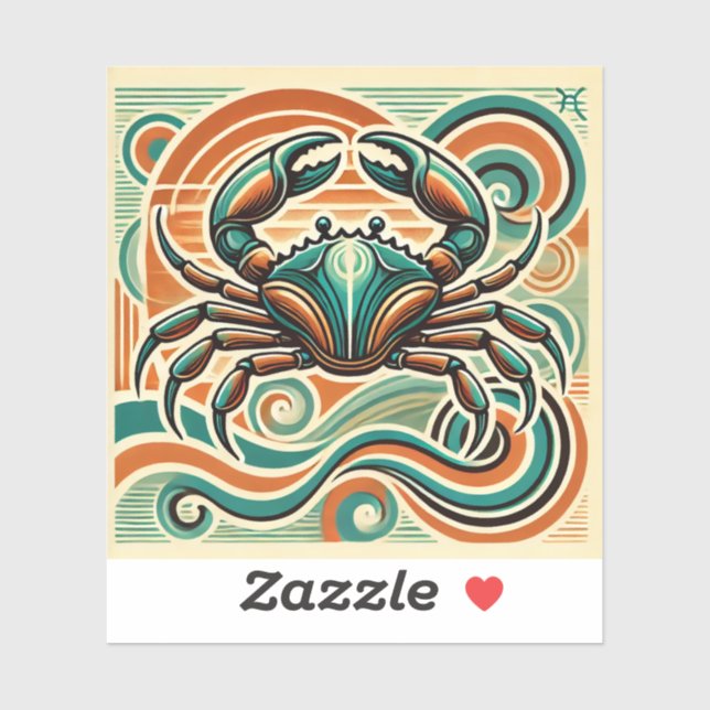 Sticker en vinyle de zodiac personnalisé (Feuille)