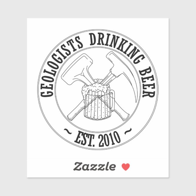 Sticker en vinyle du logo B&W standard GDB (Feuille)