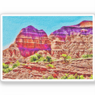 Sticker en vinyle du Texas Canyon