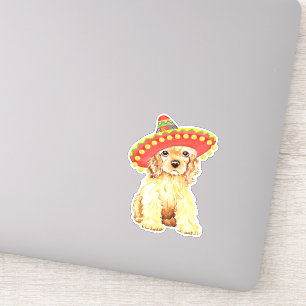 Sticker en vinyle espagnol Fiesta Cocker