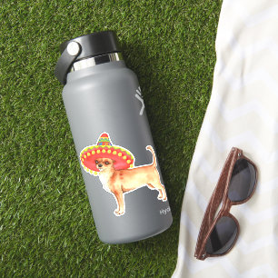 Sticker en vinyle Fiesta Chihuahua