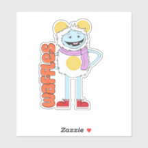Sticker en vinyle gaufre et gaufre