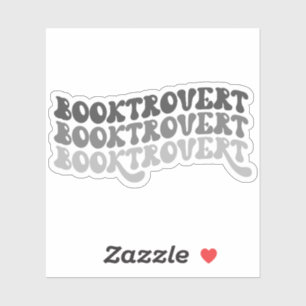 Sticker en vinyle gris multicolore rétro